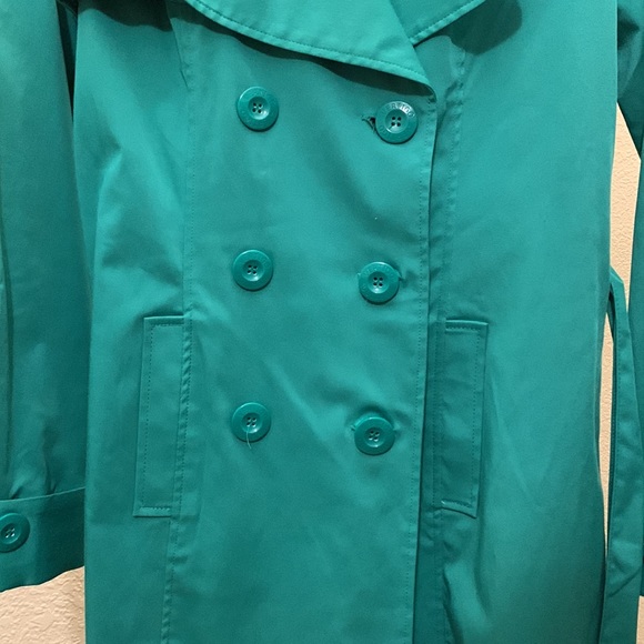 Vertigo Paris green trench coat size M - Picture 3 of 9
